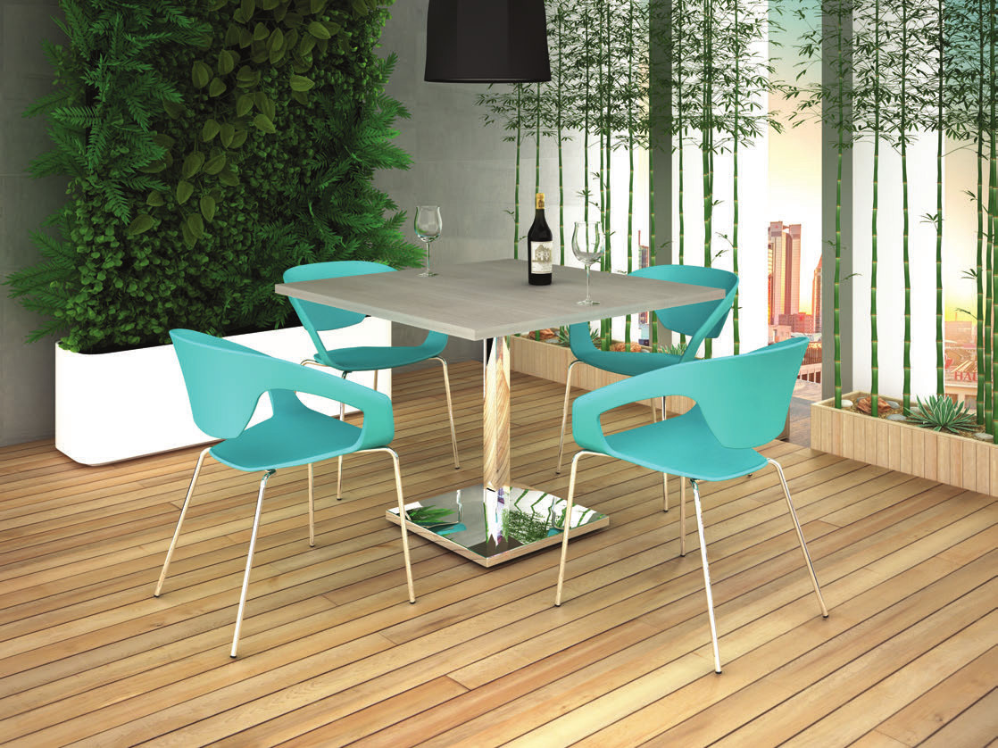 Mesa Cuadrada Art Crhome 1 